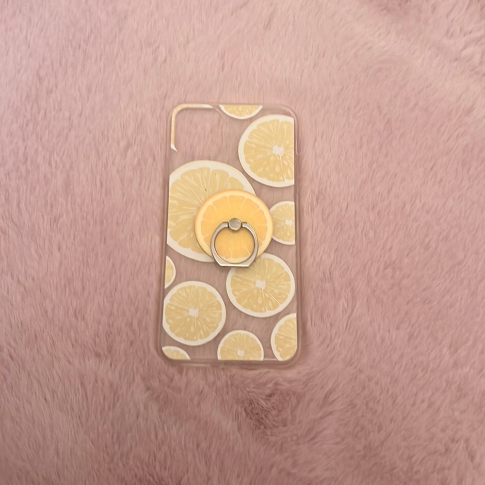 Super cute! iPhone 11 Pro Max case with phone ring attached!